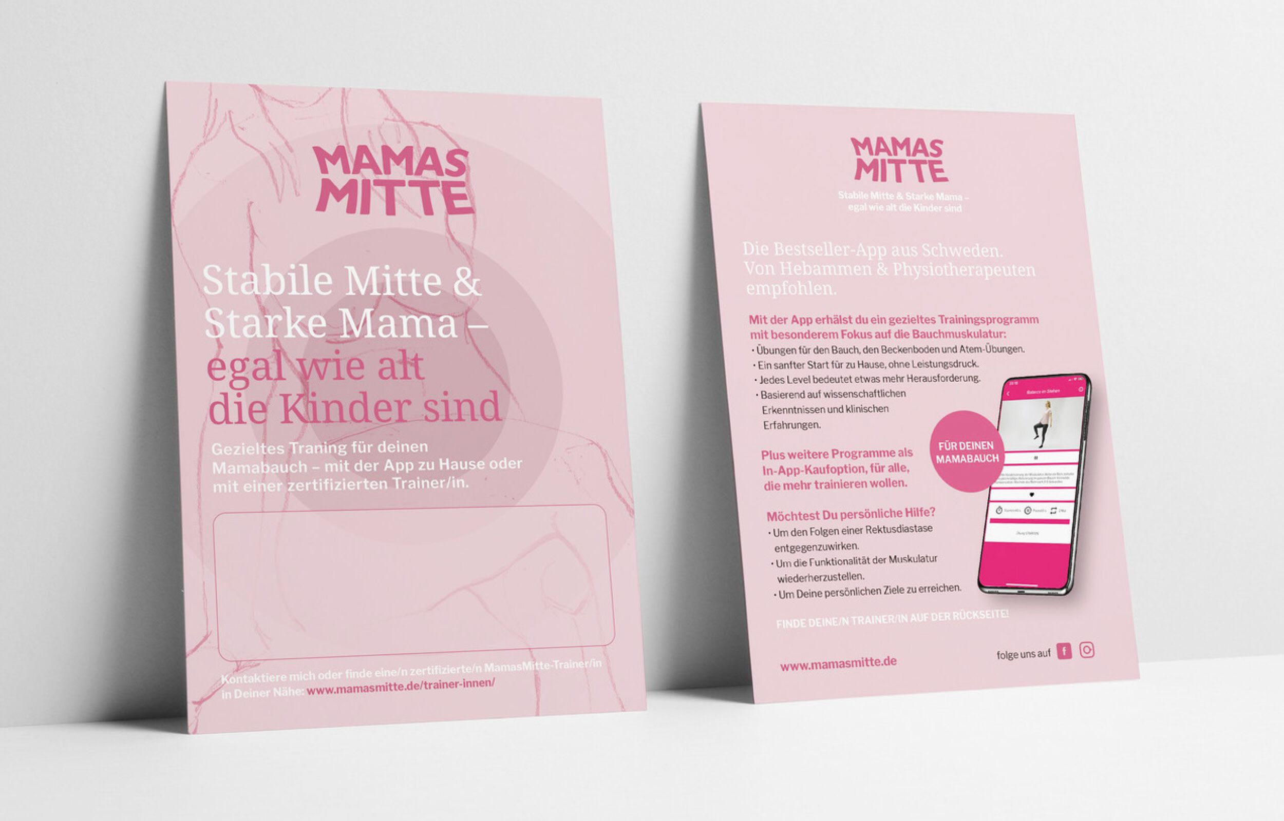 MamasMitte - Webseite \ App Store Auftritt \ Flyer