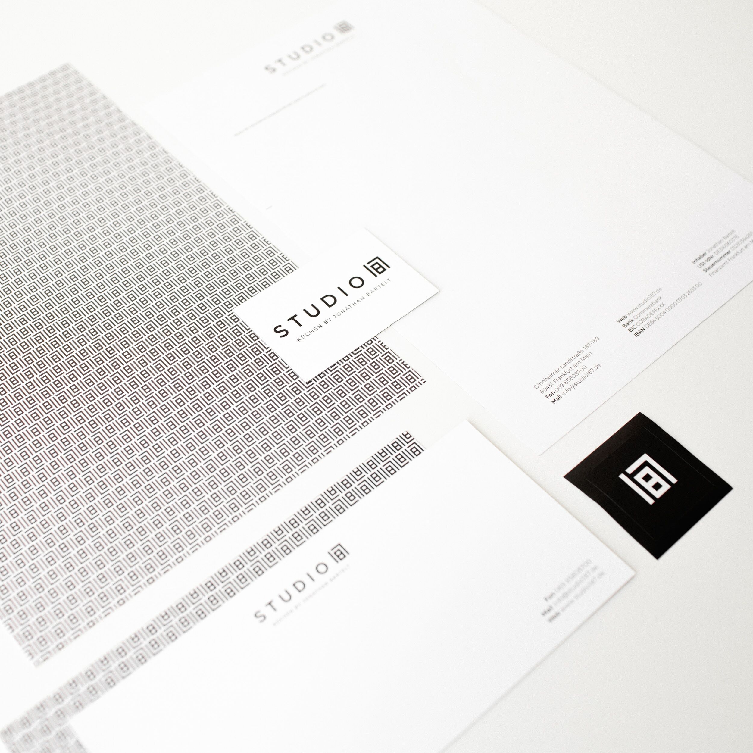 STUDIO 187 -  CI, Geschäftsausstattung